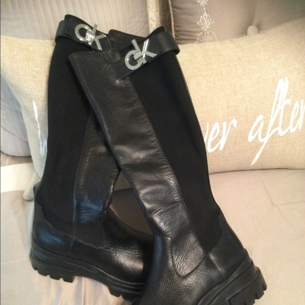 Ladies Leather Calvin Klein boots.